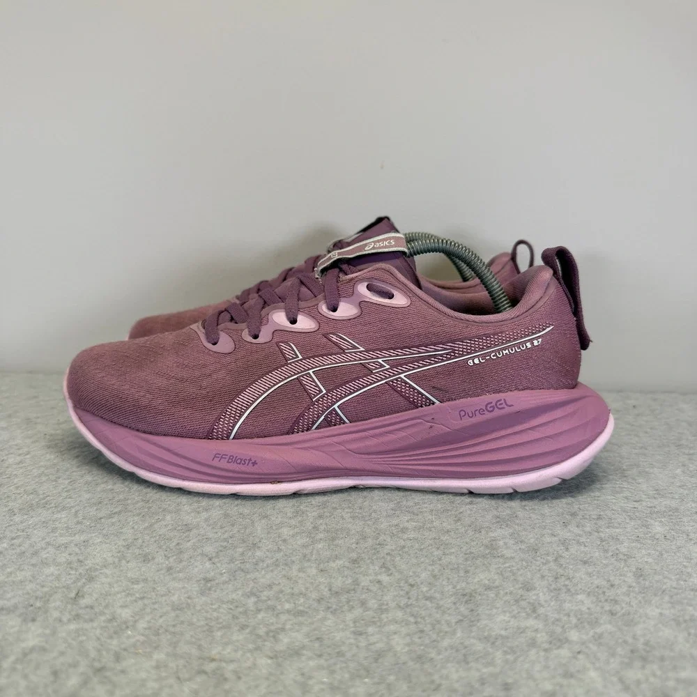 ASICS Gel-Cumulus 27 Womens Shoes Size 8 Plum Lavender Running Sneakers 1012B772